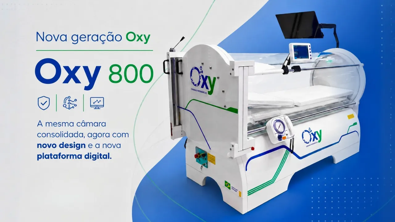 Oxy 800: a Câmara Hiperbárica em Que Sua Clínica Confia, Agora com Plataforma Digital